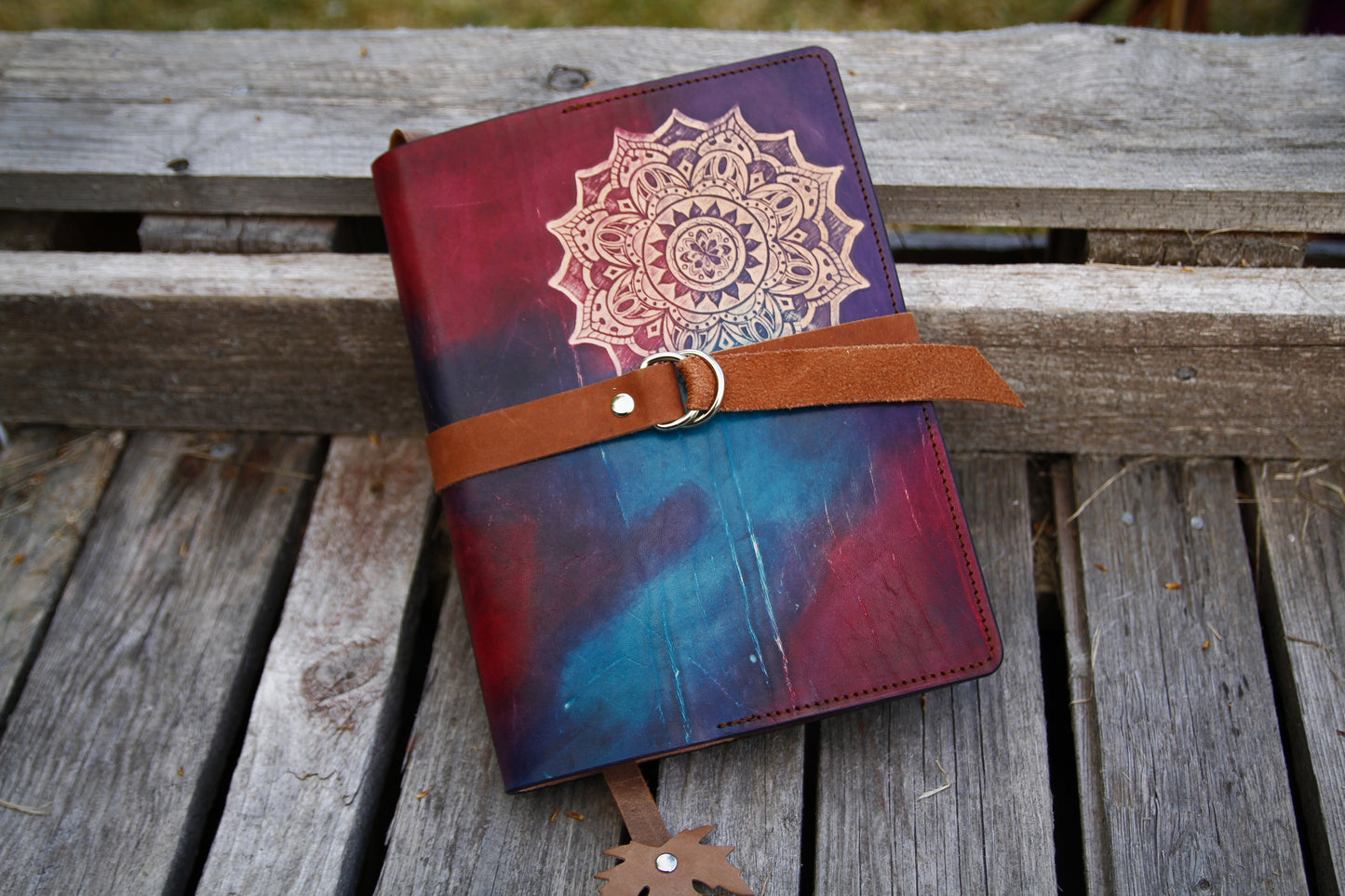 Notebook Mandala, Notebook Cover A5, gjord på beställning