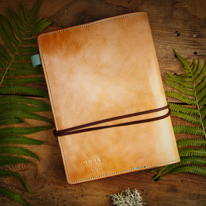 Notebook-omslag med Luna Moth • Notebook-läder A5