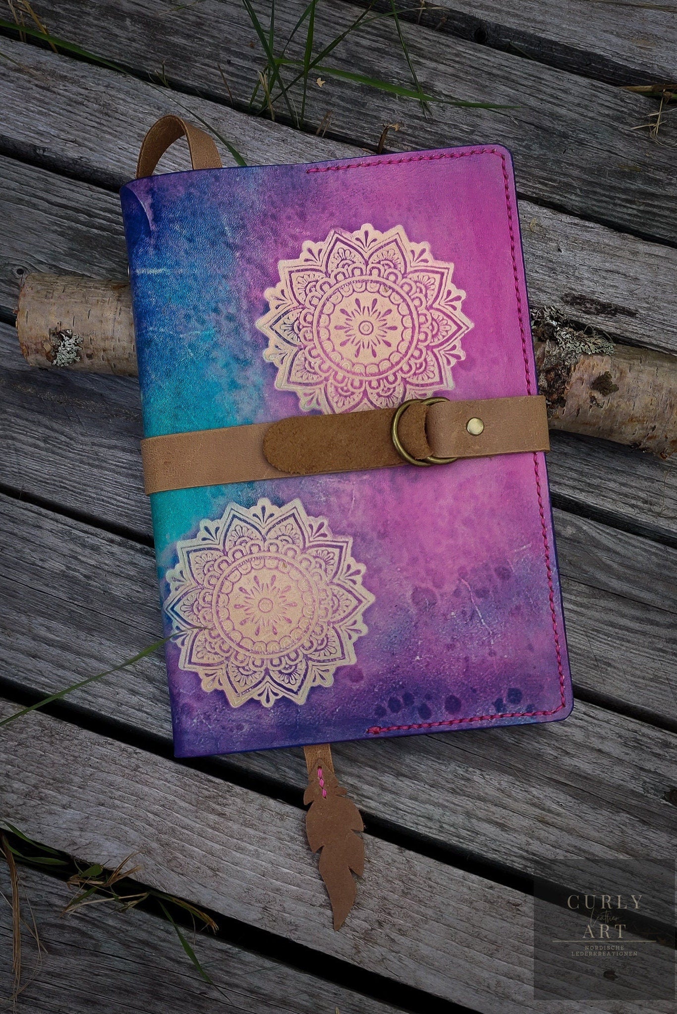 Notebook Mandala, Notebook Cover A4, gjord på beställning
