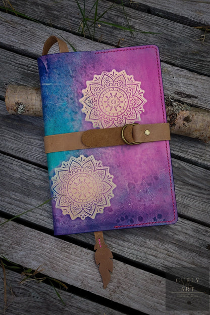 Notebook Mandala, Notebook Cover A5, gjord på beställning